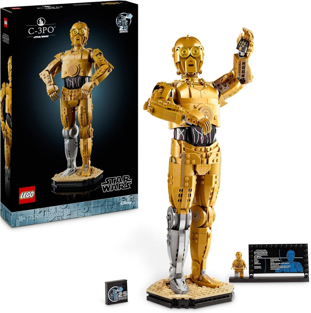 LEGO Star Wars – C-3PO zum Bauen (75398) – Sammlerset mit 1138 Teilen