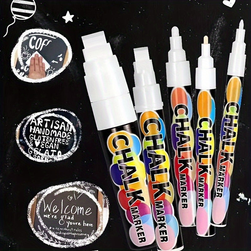 Marqueurs Blancs Effaçables Lot De 5 Premium Collection Vitres Élégance Exclusif