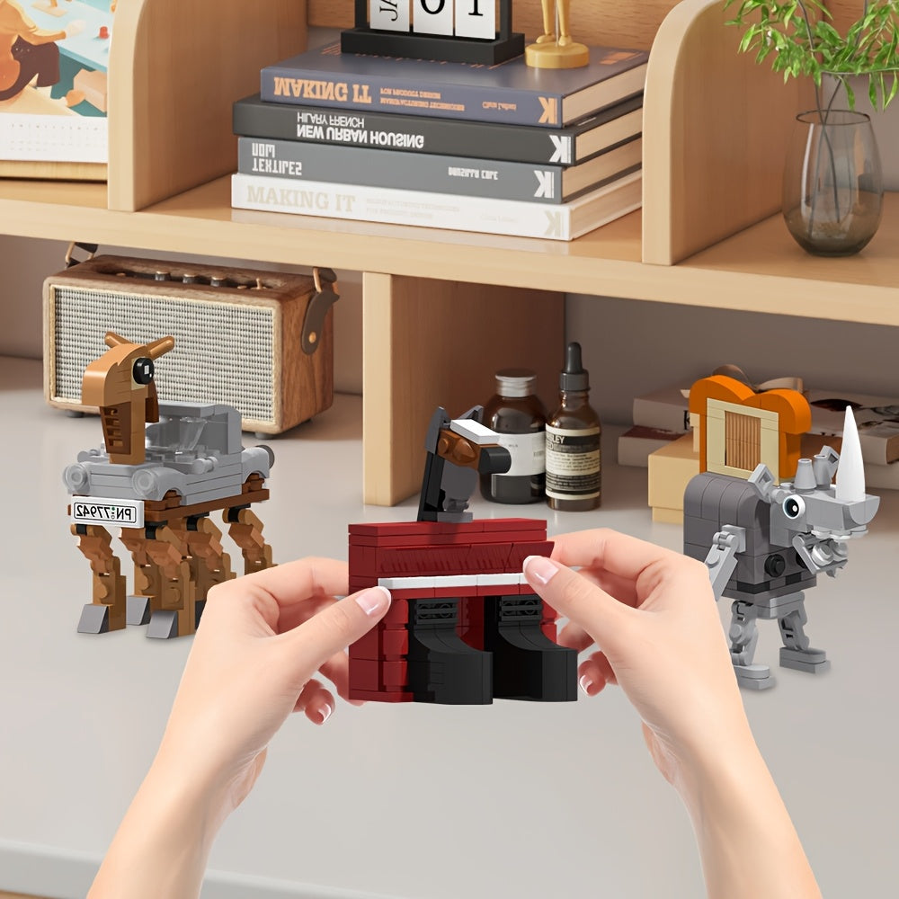 Brainrot Blocs À Construire Animaux Machines Abstraits