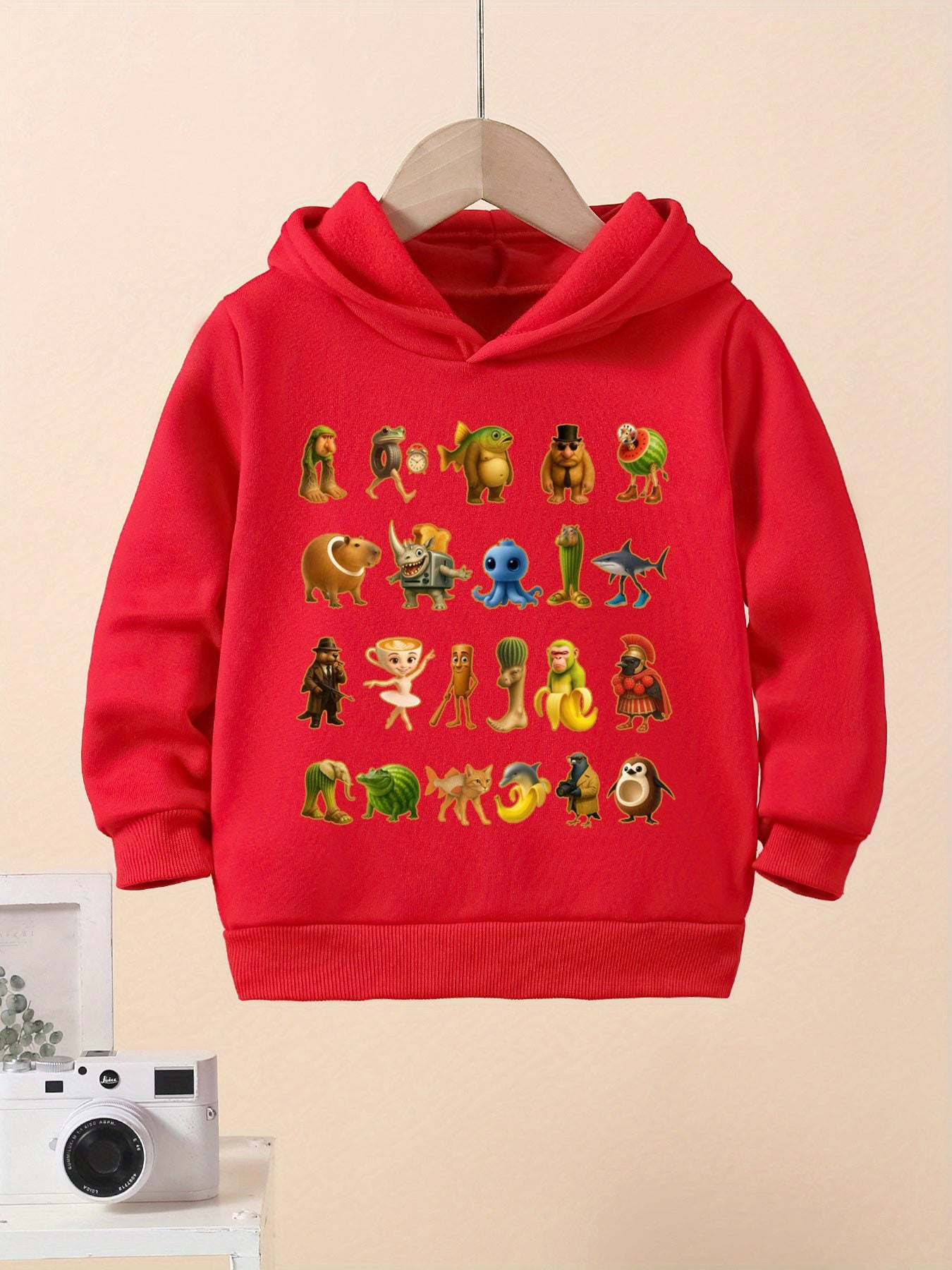 Sweat à Capuche Enfant Brainrot – Italian Brainrotm– Confort Stretch 3 à 10 Ans