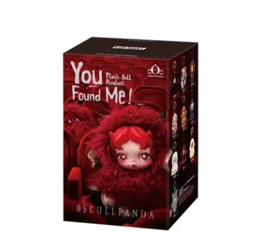 POP MART Skullpanda You Found Me – Porte-Clé Peluche Blind Box