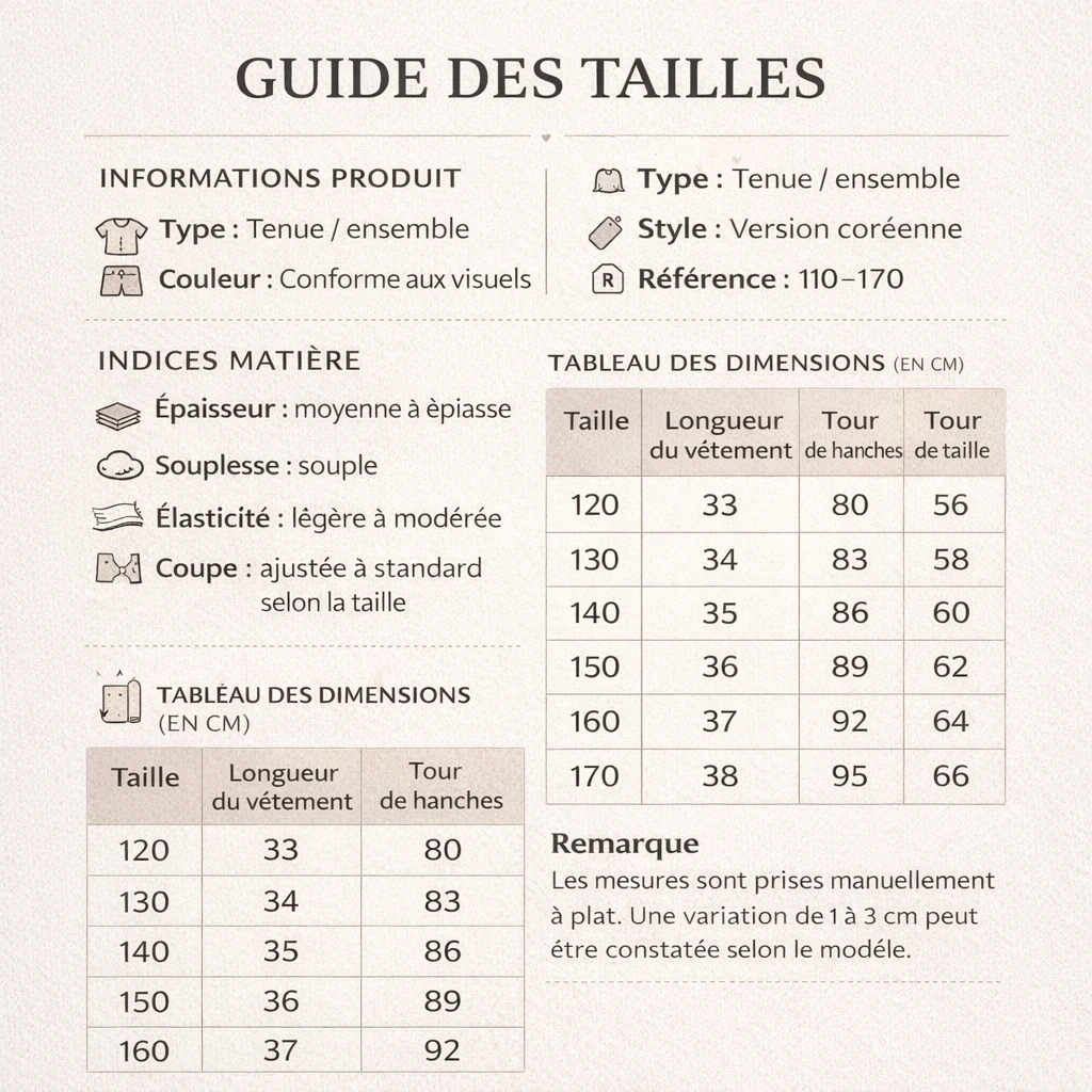 Kuromi – Ensemble T-shirt et jupe