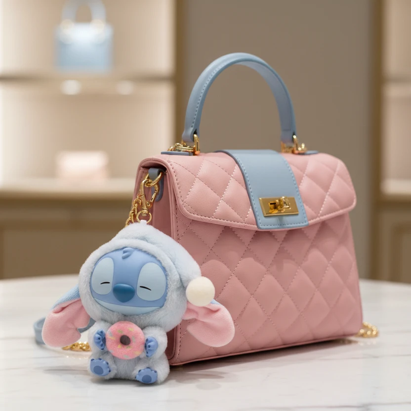 Disney Stitch Plüschtier, weicher Pastellsamt, zartes Kawaii