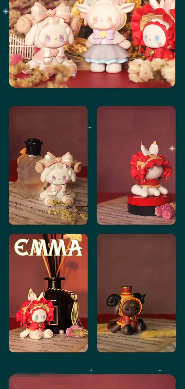 Secret Forest Figurines, Anime Emma, ​​Random Blind Box, Toys, Kawaii Action Figure, Desktop Model, Mystery Box, Gift, Doll Collection