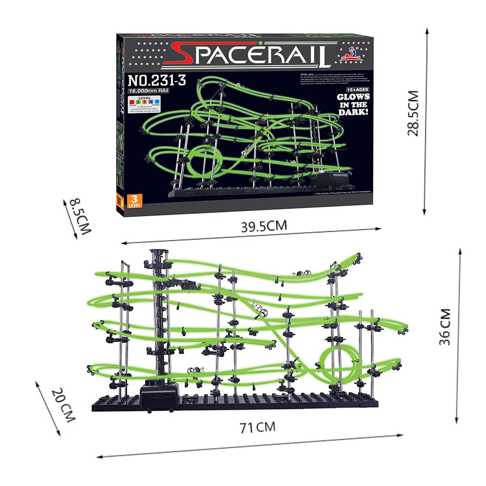 Haifeng Spacerail Marble Run Lumineux Édition Limitée Collection Labyrinthe De Course by Mon Labubu