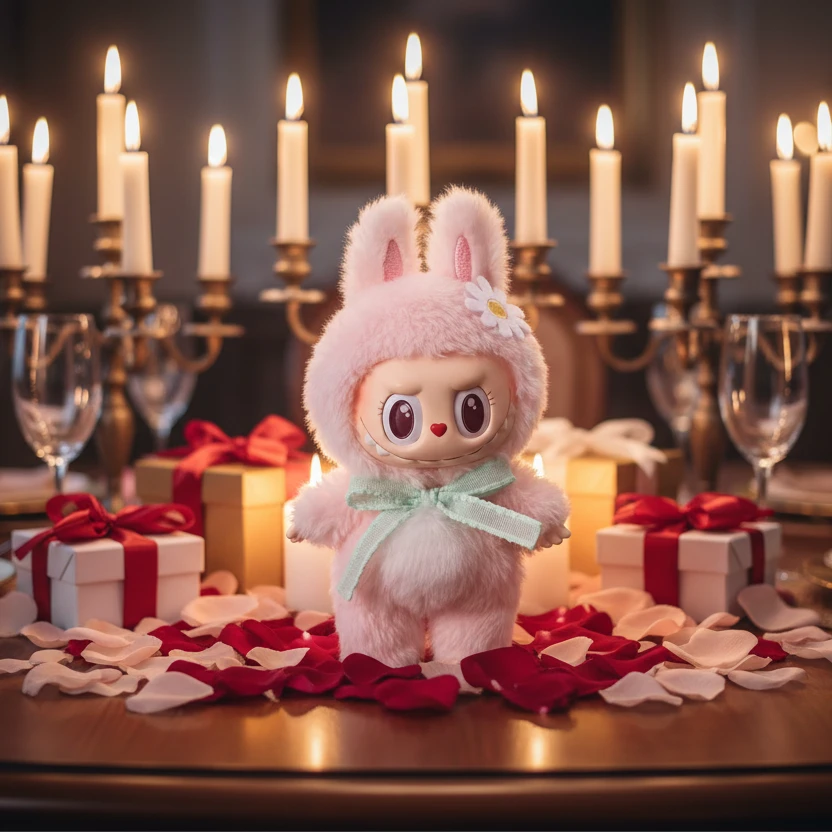 POP MART Mokoko Labubu Sweet Edition – Peluche de Collection  38 cm