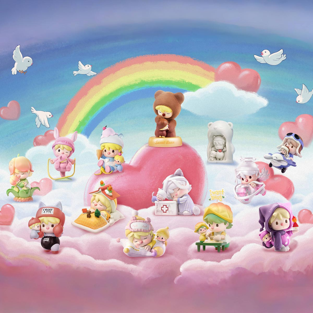 Pop Mart Sweet Bean Figurine I Want a Hug Édition Collector Boîte Surprise Exclusivité by POP MART INTERNATIONAL GROUP LIMITED