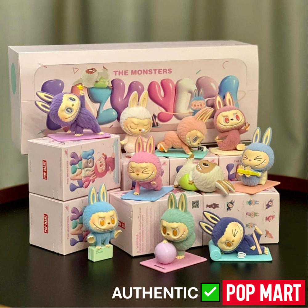 POP MART Figurine Labubu Yoga Zen en Boîte Surprise Collection Lazy Yoga The Monsters Édition Limitée by POP MART INTERNATIONAL GROUP LIMITED
