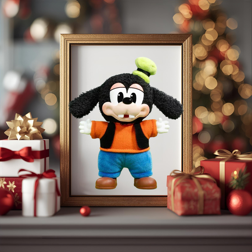 portrait dans cadre photo mickey family