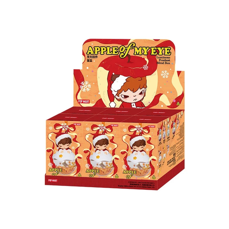 Pop Mart „Apple Of My Eye“ – Leuchtende Weihnachtsdekoration mit tiefrotem Band