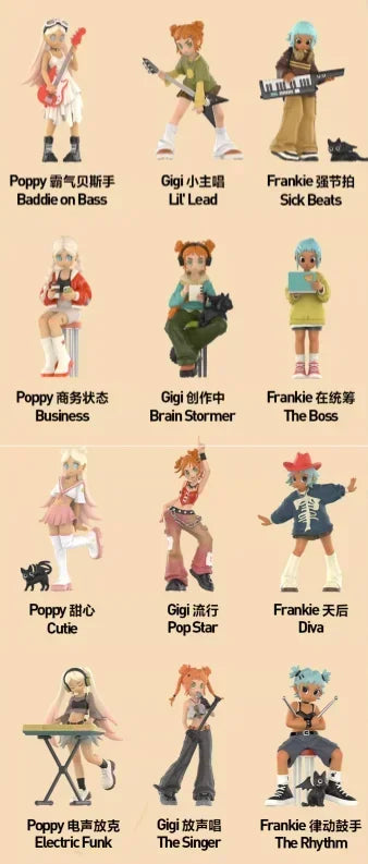 POP MART – boîte aveugle de la série Peach Riot Rise Up, jouets, figurine d'action Anime Kawaii, boîte mystère…