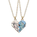 Bandai Collier Couple Stitch Et Angel Disney Bijoux Cœur Amour Édition Limitée Collection Lilo Stitch by POP MART INTERNATIONAL GROUP LIMITED