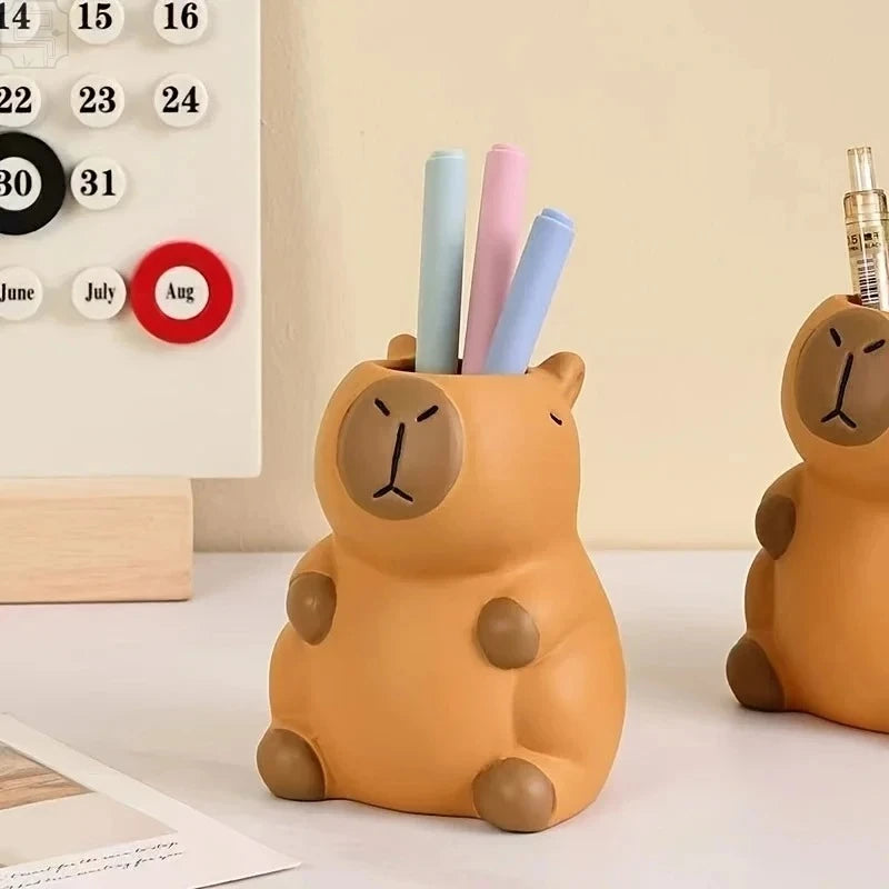 Kawaii Capybara Stifthalter – Schreibtisch-Aufbewahrung