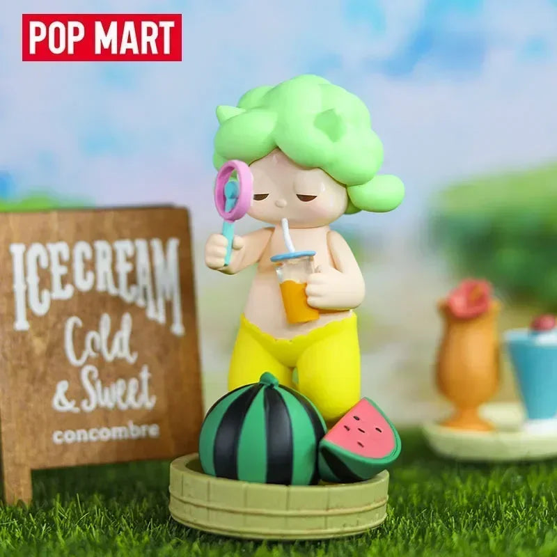 Pop Mart Satyr Rory Summer Fun Series Blind Box Toys Kawaii Anime Action Figure Décoration de Bureau Boîte Mystère Sac…