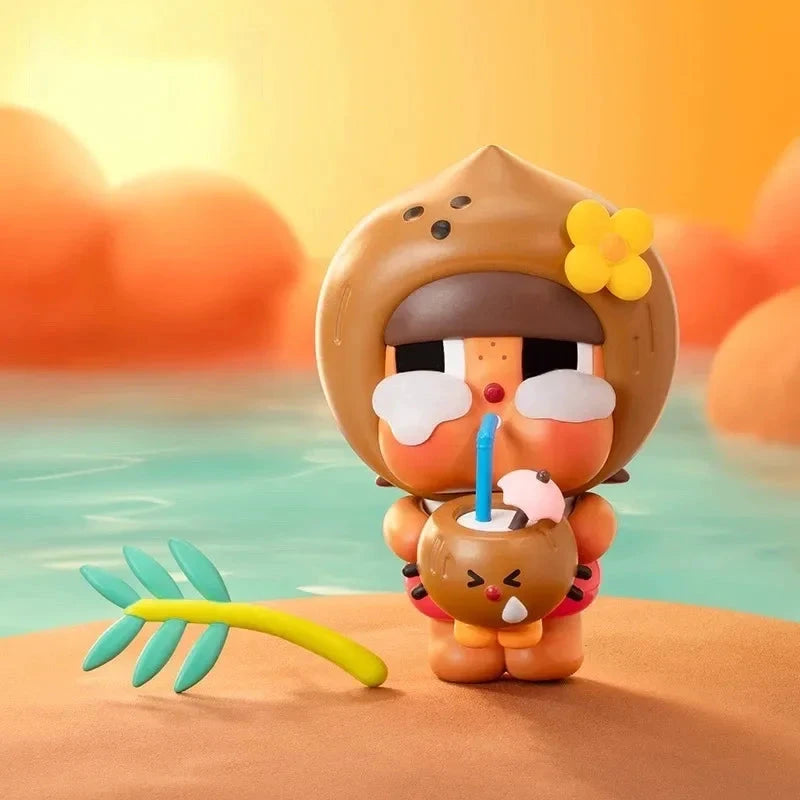 POP MART Crybaby Popbean Coconut King & Coconut Green Hanging Card