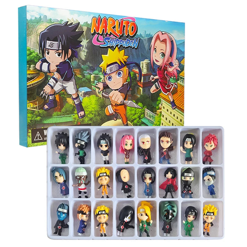 Mon Bubu Kawaii – Calendrier de l'Avent Naruto 2025 – Coffret 24 Figurines PVC
