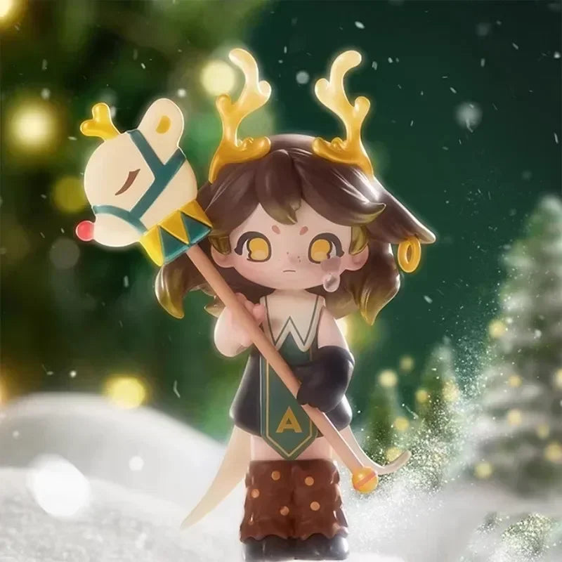 POP MART AZURA série de noël chaude véritable boîte aveugle jouets Kawaii Anime figurine Surprise boîte mystère…