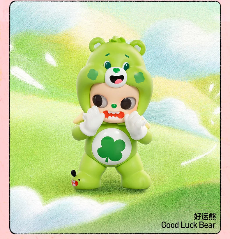 POPMART CareBears x Zsiga série boîte aveugle devinez sac décoration de bureau modèle mignon cadeau fille sac aveugle jouets Figure d'anime