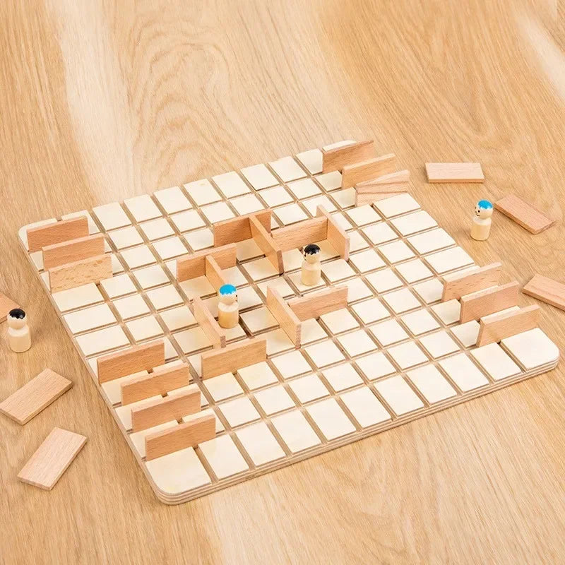 Jeu de Société Éducatif en Bois Montessori Édition Limitée Pour 2 À 4 Joueurs et Familles by Mon Labubu