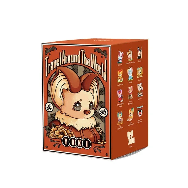 POP MART Yoki voyage autour du mot série boîte aveugle jouets Kawaii Anime figurine Surprise boîte mystère poupées…