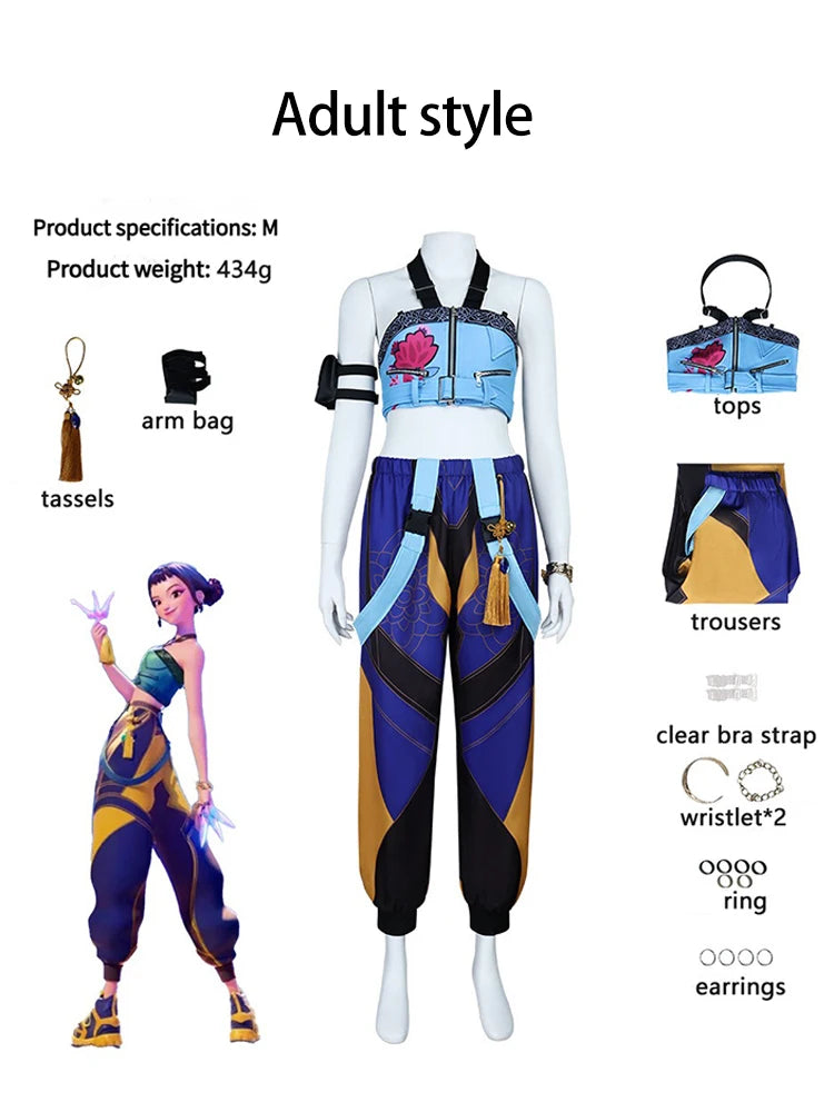 Rumi Cosplay Costume d'Halloween K-Pop chasseurs de démons Zoey Mira personnage Costume de jeu de rôle majeur impressions 3D pour la performance sur scène