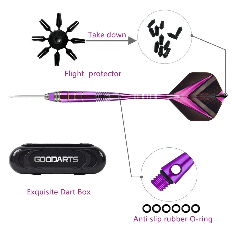 Jeu de fléchettes avec pointes métalliques – Arbres aluminium