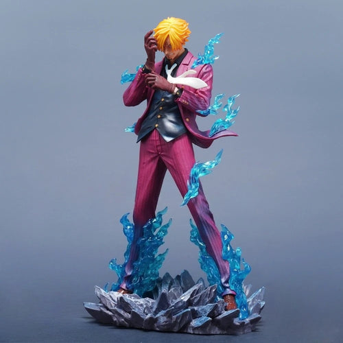Figurine une pièce de dessin animé Sanji, 25cm/9,84 pouces, Statue en Pvc, ornement de bureau, Collection, modèle de jouets, cadeaux