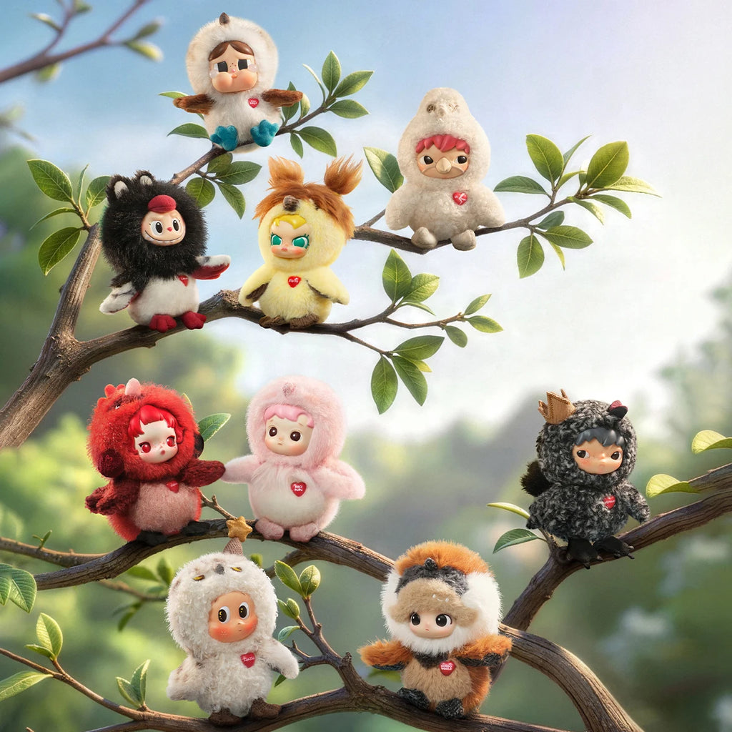 【EU EXCLD】POP MART Dear Birds Series Plüsch-Anhänger Blind Box 1/8 Stk. POPMART BlindBox Süßes Spielzeug Mystery Box