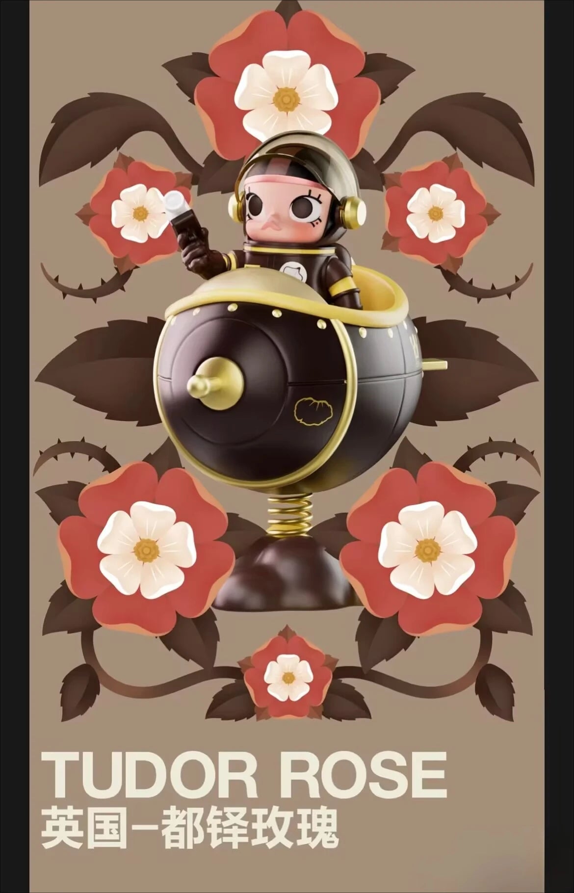 Pop Mart – Mega Space Molly 100% Blossom Series – Limitierte Figur 11 cm