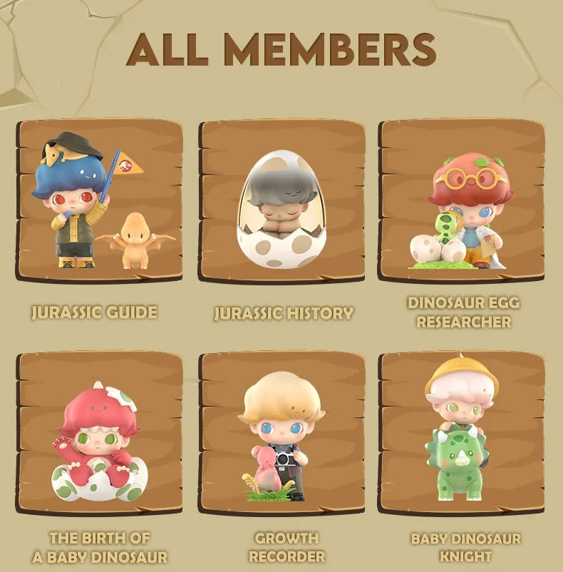 POP MART DIMOO Jurassic World – Blindbox Überraschungsfigur oder Wahl 8 cm