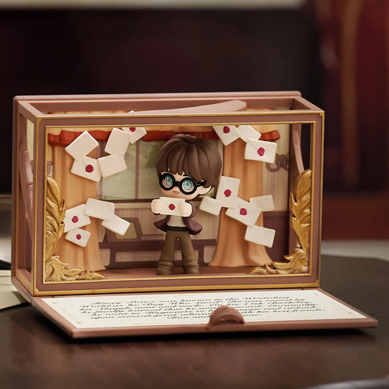 POPMART Harry Potter Poudlard série biographique boîte aveugle devinez sac jouets originaux poupée mignon Anime Figure ornements cadeau
