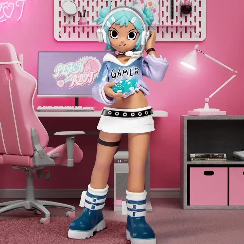 POP MART – boîte aveugle série Peach Riot Rush Hour, jouets, figurine d'action Anime Kawaii, décoration de bureau…