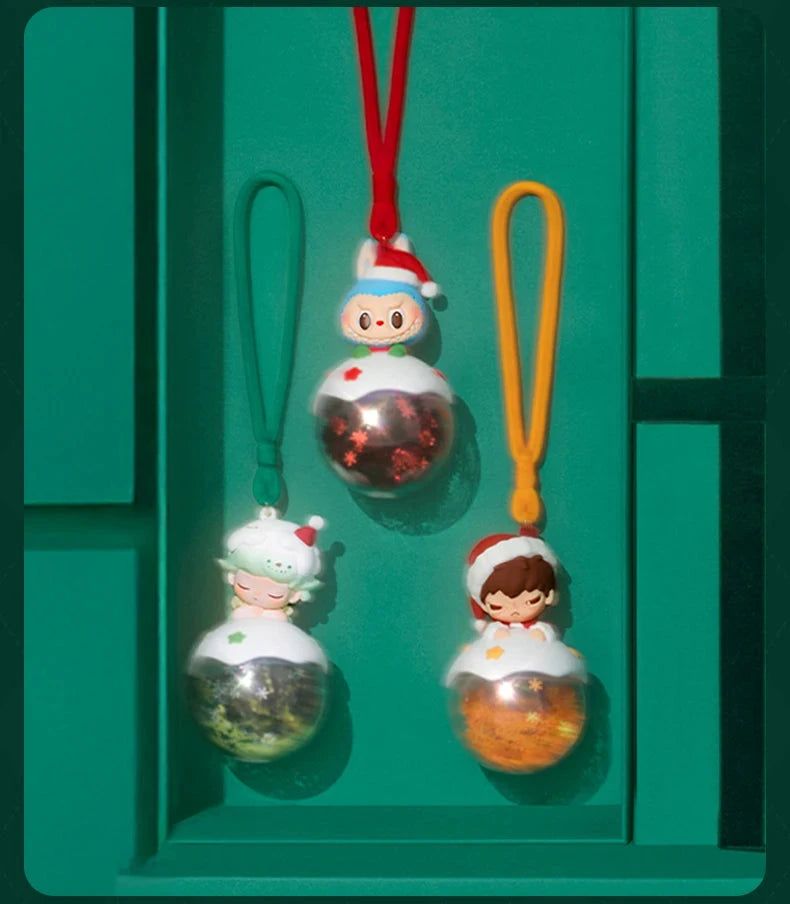 Pop Mart Apple Of My Eye Déco Noël Lumineuse Ruban Rouge Profond