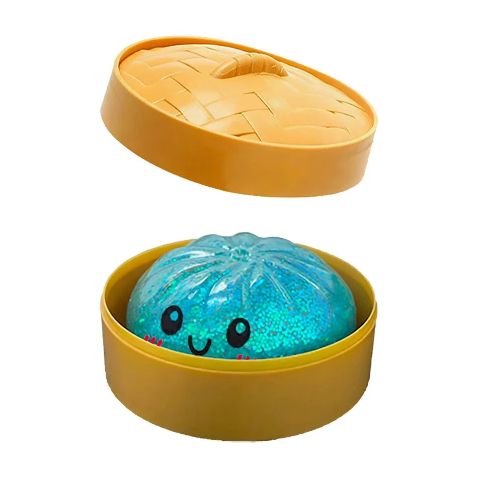 Glitzer-Dumpling Squishy Anti-Stress – Set mit 1 bis 12 Stück