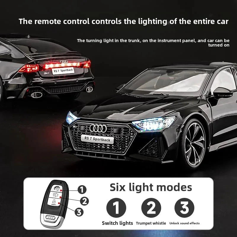 WELLY Audi RS7 Sportback 1:18 – Modèle de voiture en alliage