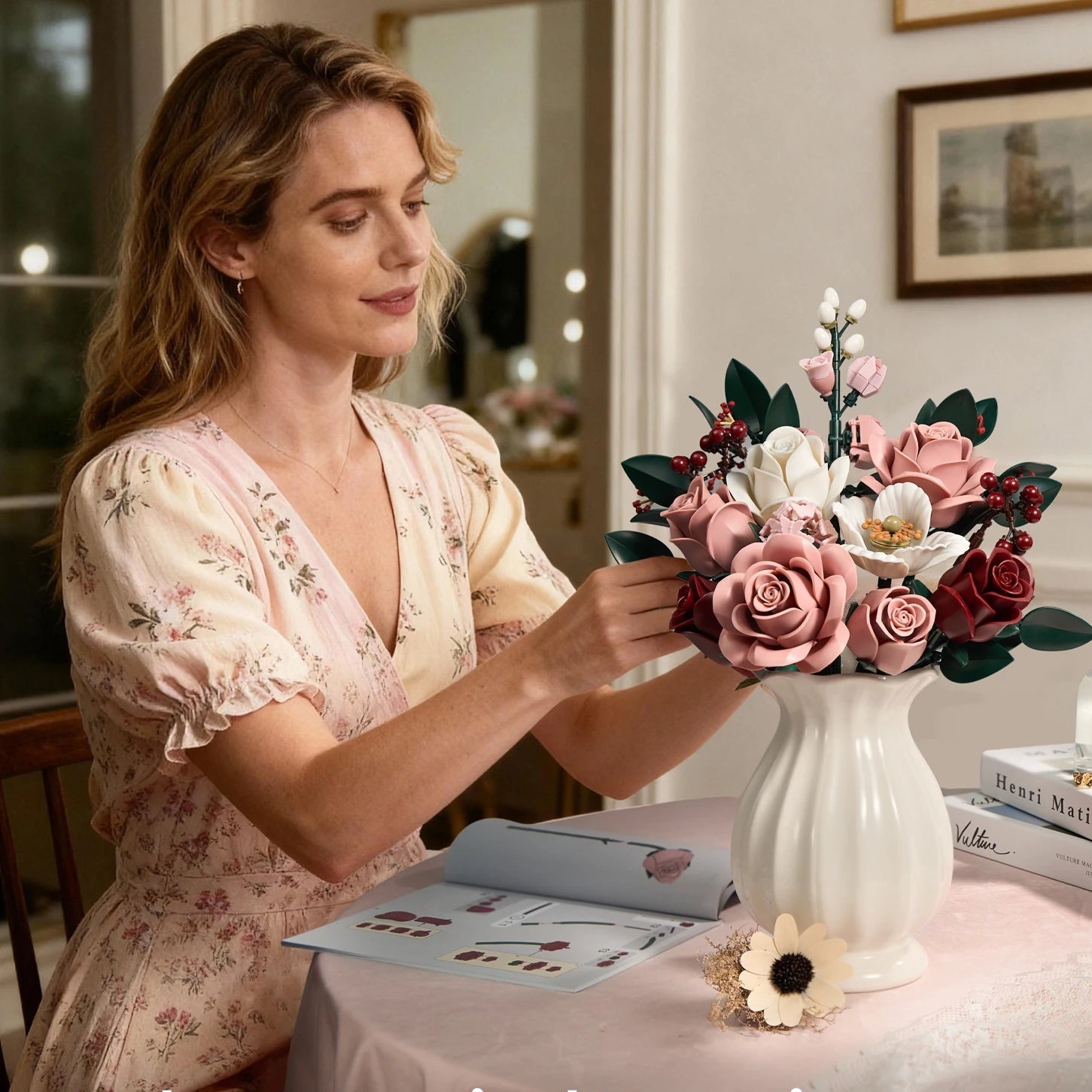 SupreOwls – Bouquet de Roses – Ensemble de Construction