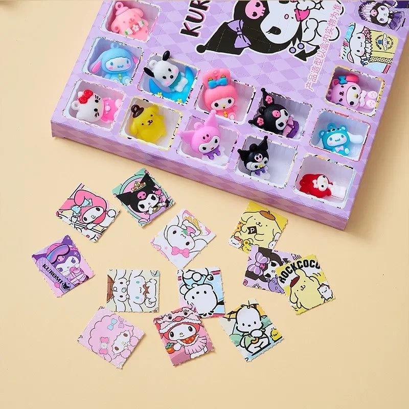 Coffret Sanrio Surprise 40pcs – Figurines Hello Kitty, Kuromi, Melody