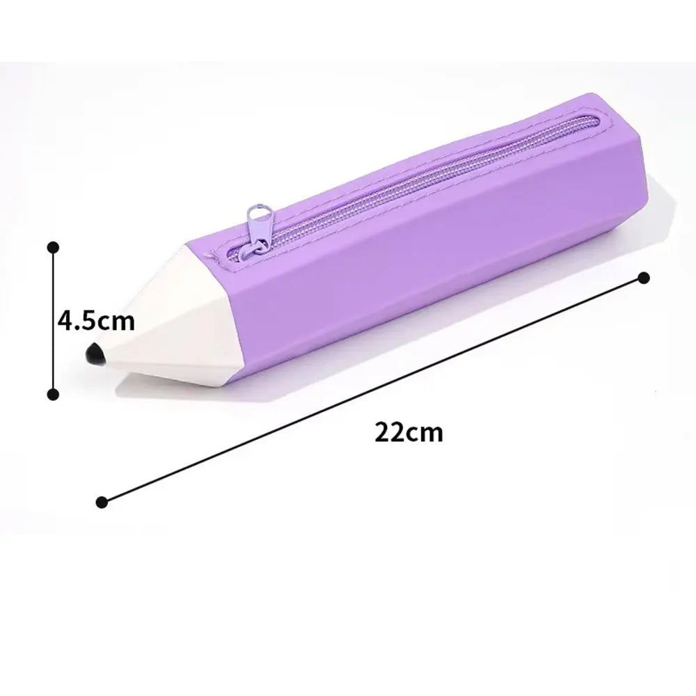 Kawaii Bleistift-Silikon-Federmäppchen – Große Kapazität