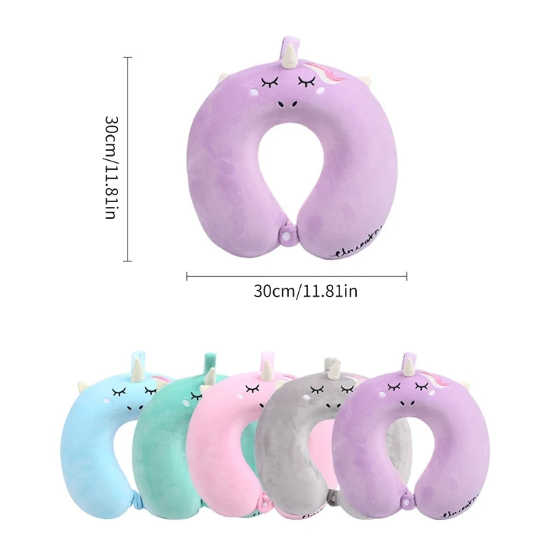 Oreiller avec masque pour les yeux, coussin tête cou, licorne, vol d'affaires, livraison directe
