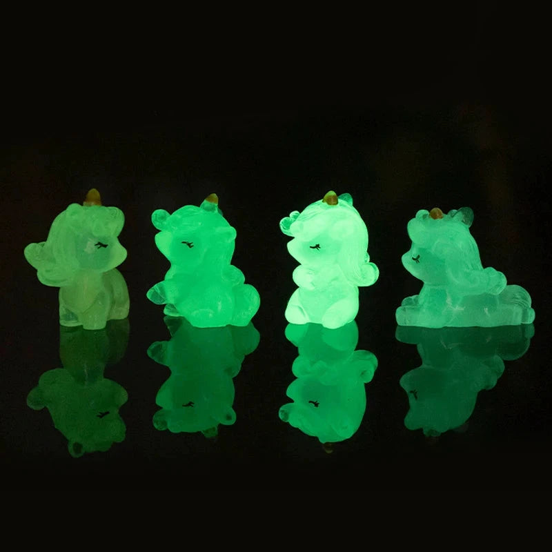 Light-Up Miniature Unicorn Statue