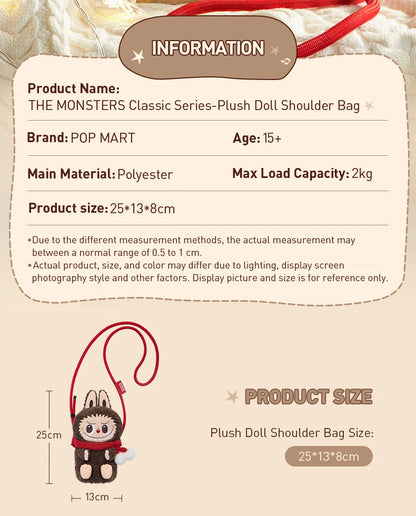 POP MART – Labubu Monsters Plüschtasche – Klassische Edition
