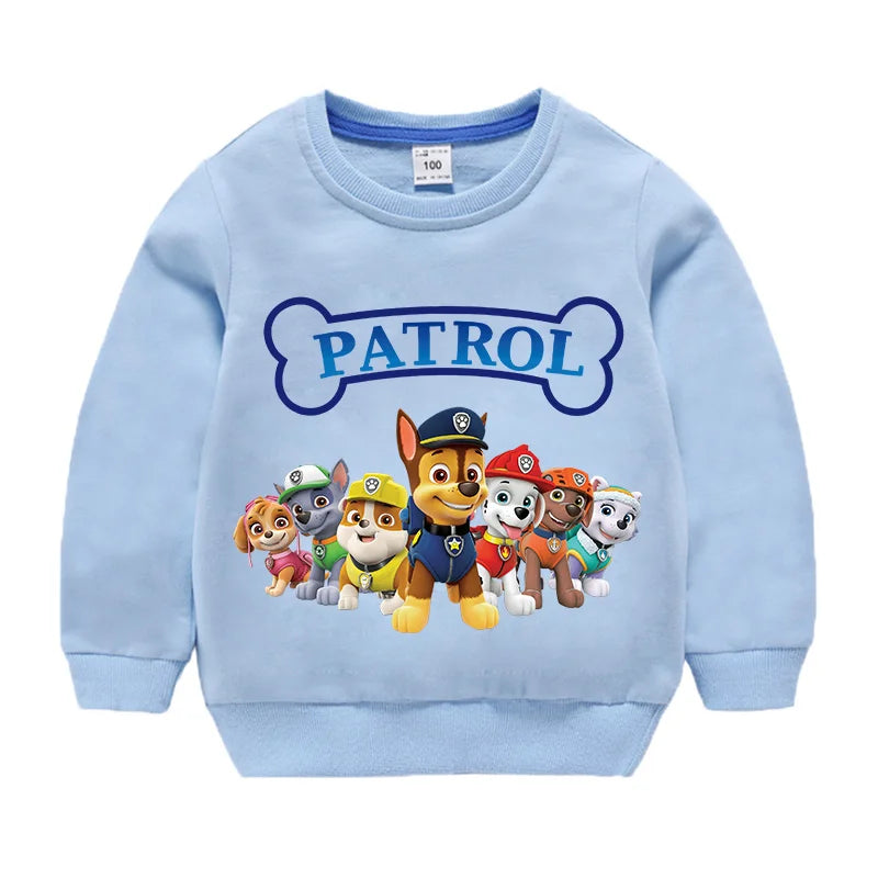 Sweat-shirt à capuche pour Sport, mignon, Paw Patrol, décontracté, dessin animé Paw Patrol, Patchwork, pull, automne, vêtements de Sport, cadeaux d'anniversaire, 2024