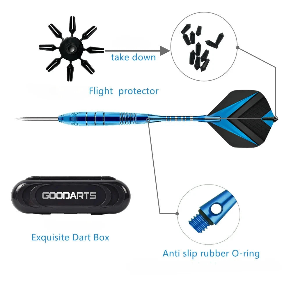 Jeu de fléchettes avec pointes métalliques – Arbres aluminium