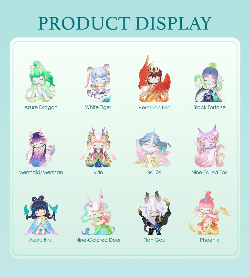 Robotime Rolife Nanci auspiieux esprit oriental bête boîte aveugle figurines d'action poupée jouets boîte Surprise…