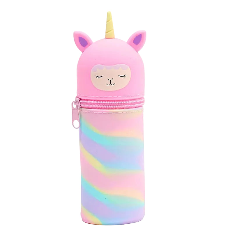 Kawaii Silikon-Federmäppchen – Tierform – Große Kapazität