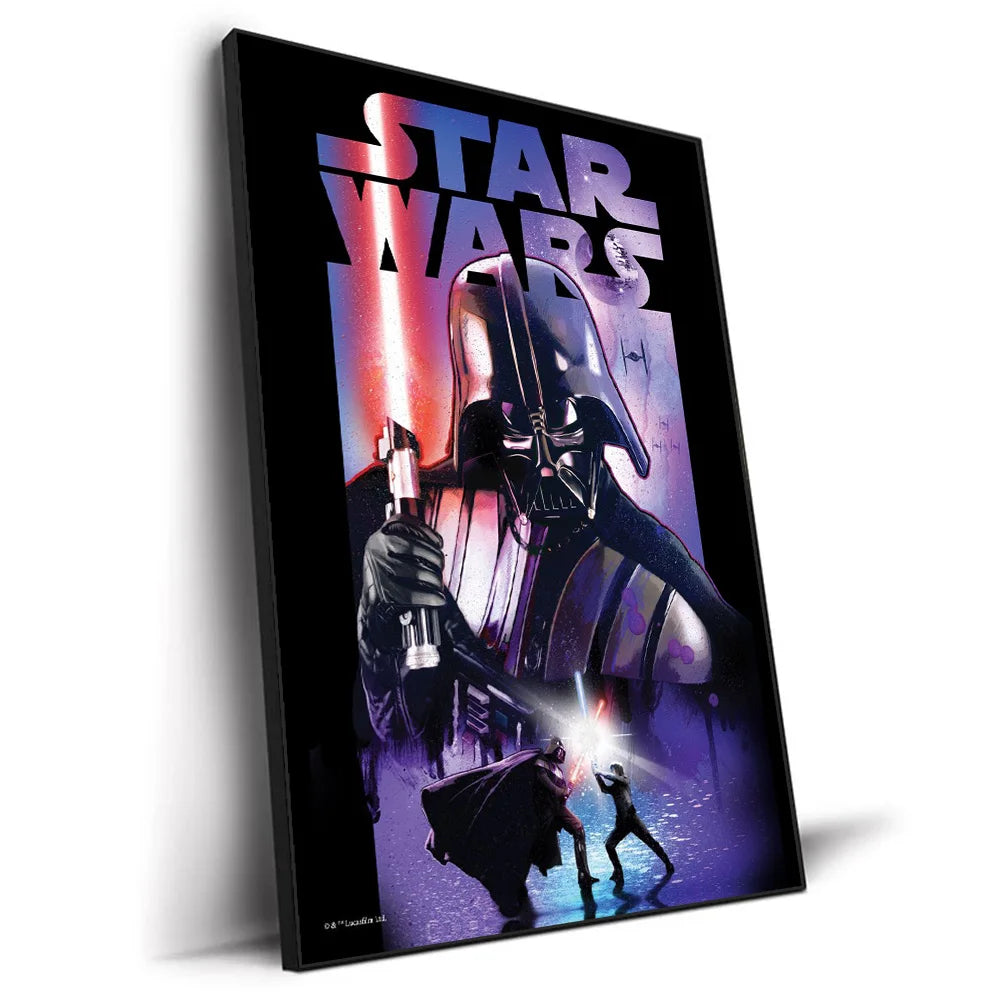 MINISO Poster Star Wars Toile HD Dark Vador Et Yoda Sans Cadre Édition Limitée Collection Iconique by Mon Labubu