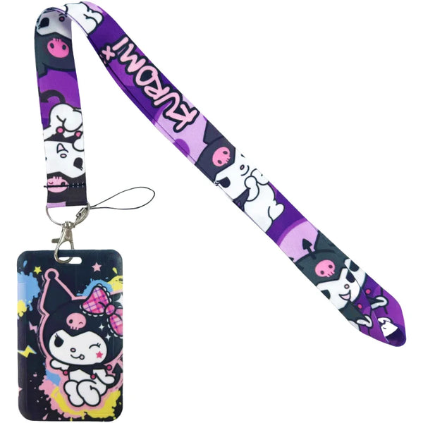 Anime Schlüsselband mit Ausweishalter – Multifunktionale Lanyard zum Umhängen