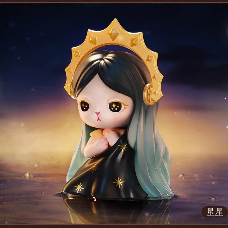 POP MART Mysteriöse Hasen-Tarot-Serie Blindbox Überraschungsbox Guess Bag Spielzeug Niedliche Puppe Anime Figur Schreibtischdekoration Kollektion