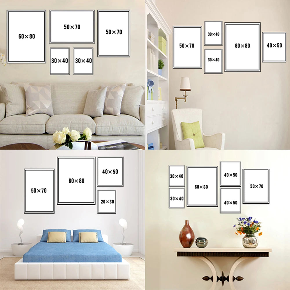 MINISO Poster Star Wars – Toile HD Dark Vador & Yoda, Sans Cadre