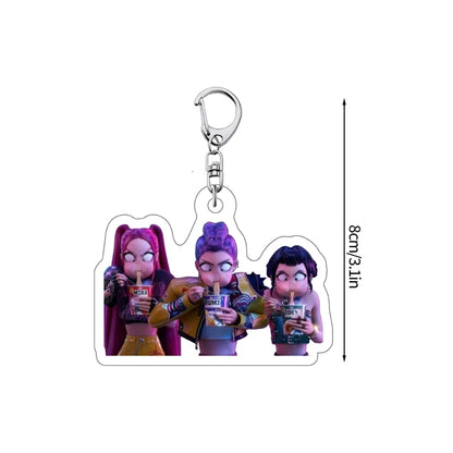 Porte-clés esthétique pour sac Kpop, chasseur de démons, tigre, fournitures de fête, Badge pour Fans, cadeaux de fête